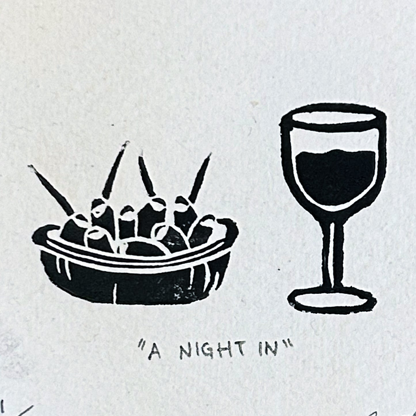 "A NIGHT IN" Miniature Print