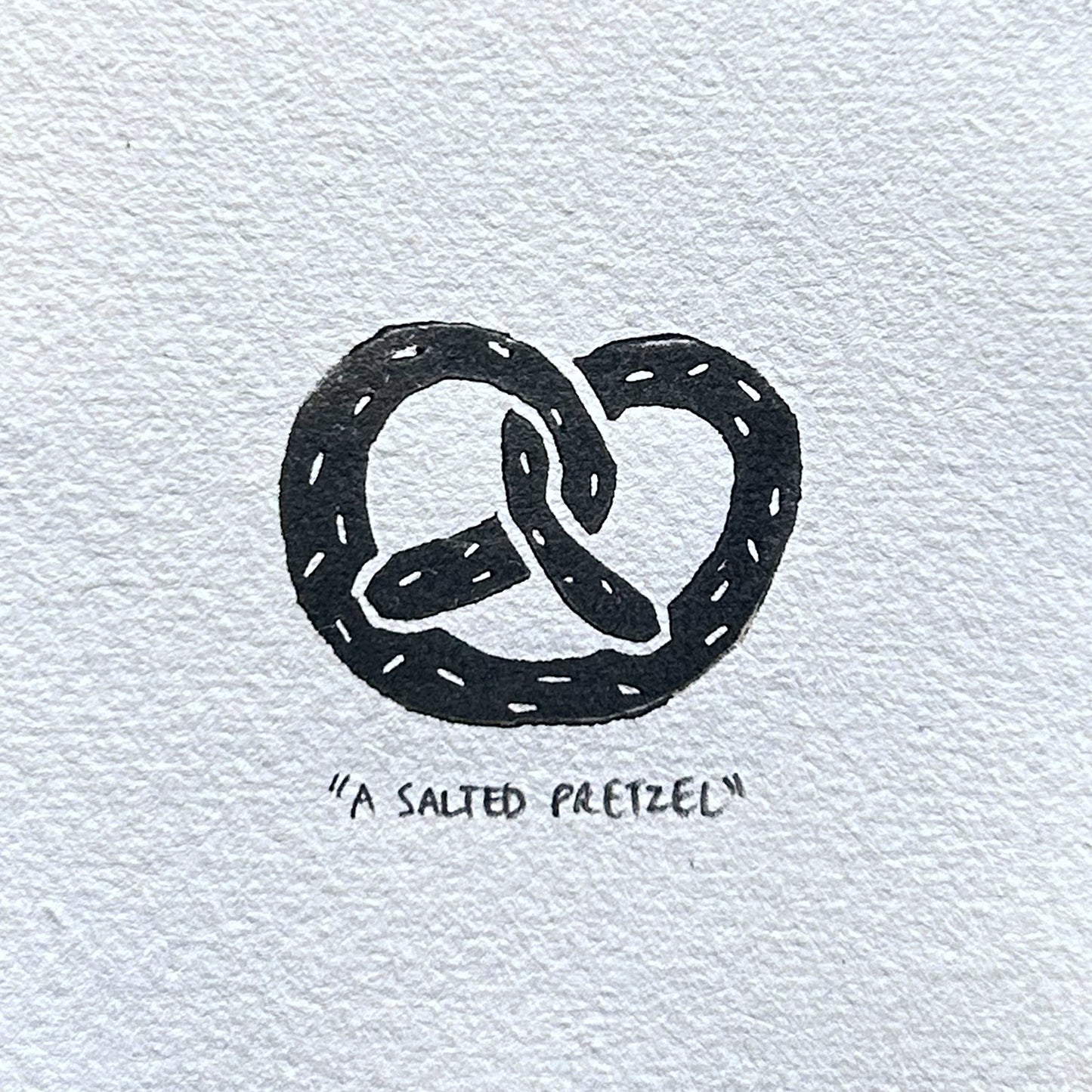 "A SALTED PRETZEL" Miniature Print