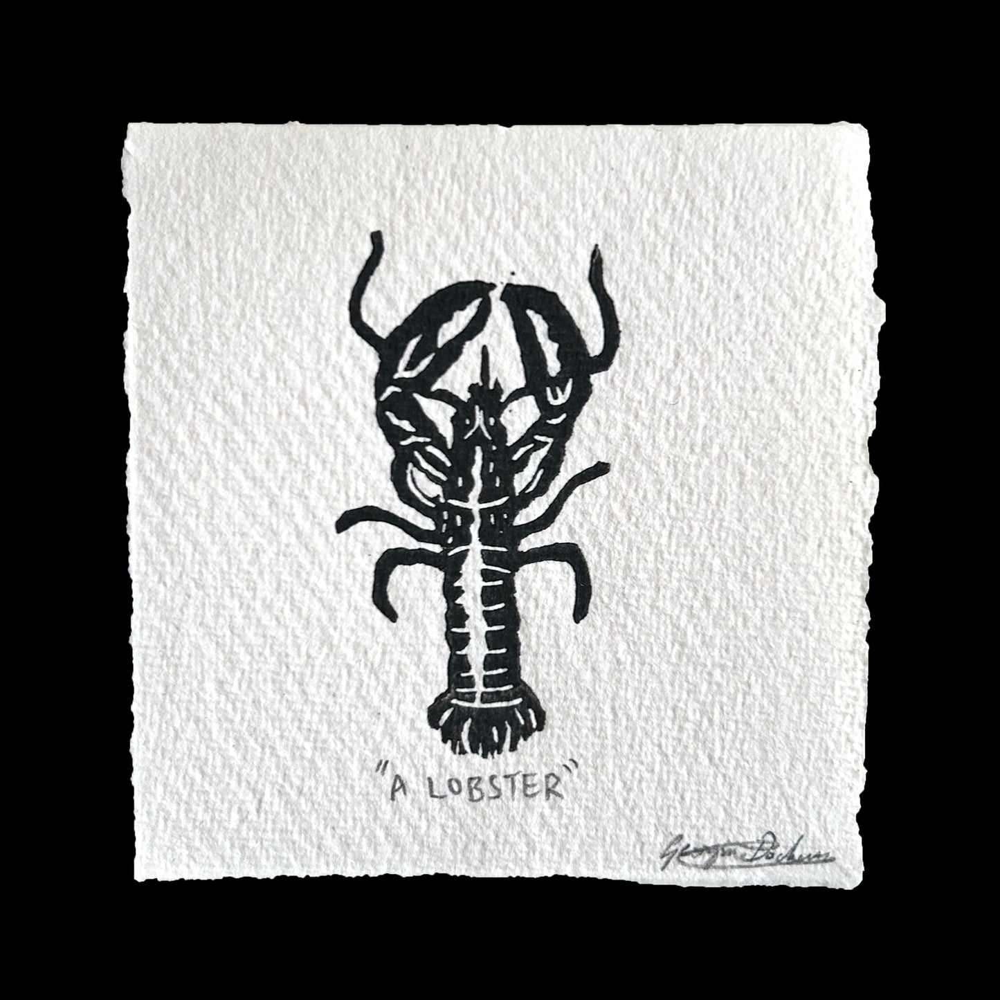 "LOBSTER" Miniature Print