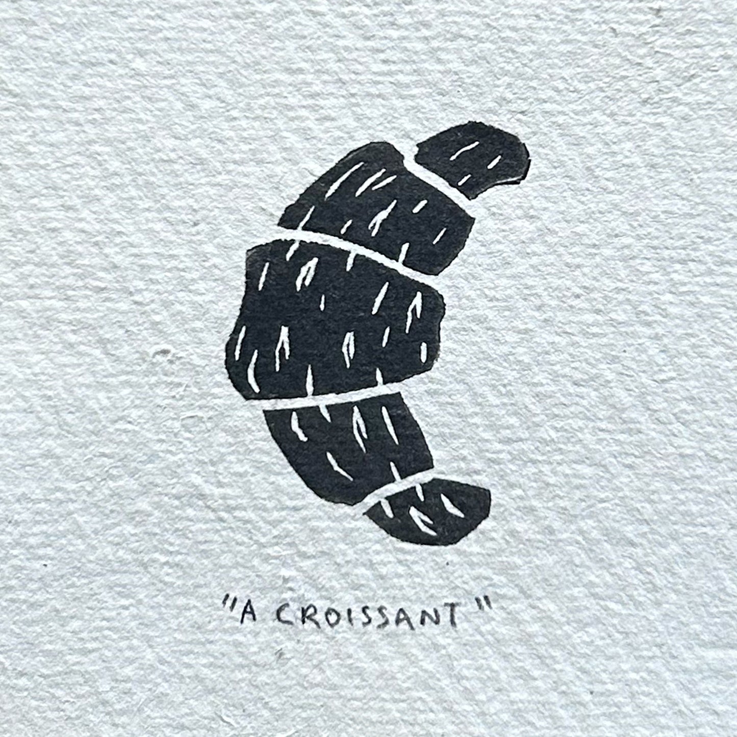 "A CROISSANT" Miniature Print