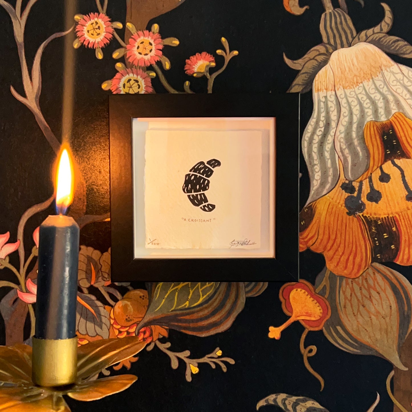 "A CROISSANT" Miniature Print